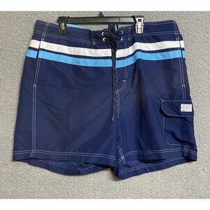 Chaps Ralph Lauren Swim Shorts Trunks‎ Adult  XXL 2XL Blue Red Lightweight Mens